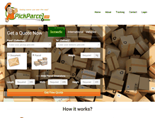 Tablet Screenshot of pickparcel.com